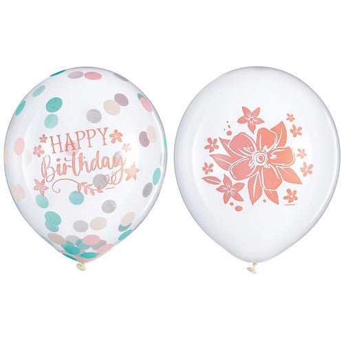 Boho Birthday Latex Balloons