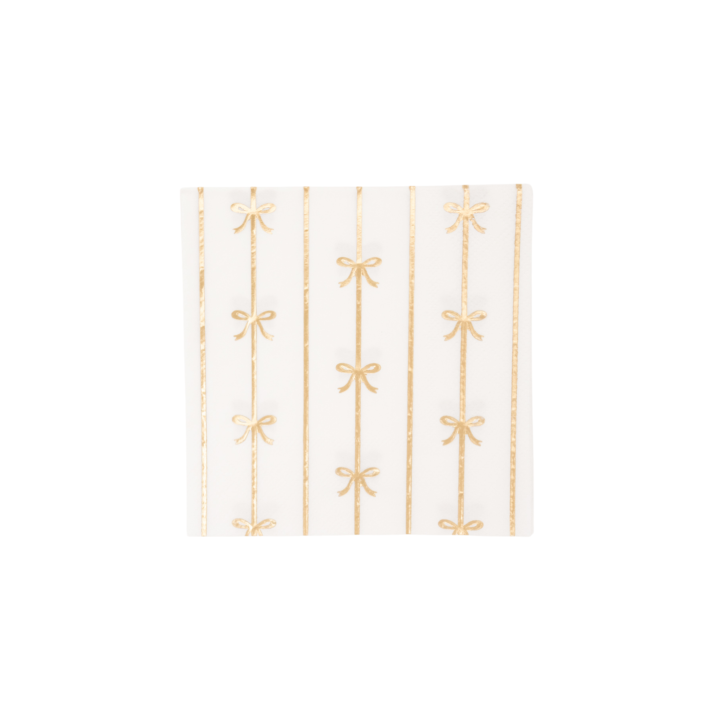 Gold Signature Bow Cocktail Napkins