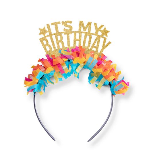 It’s My Birthday Crown: Gold/Multi-Color