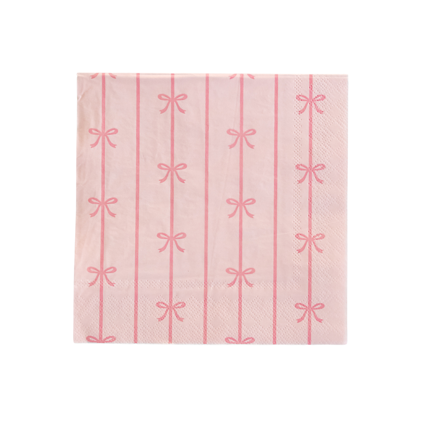 Petal Pink Signature Bow Large Napkins