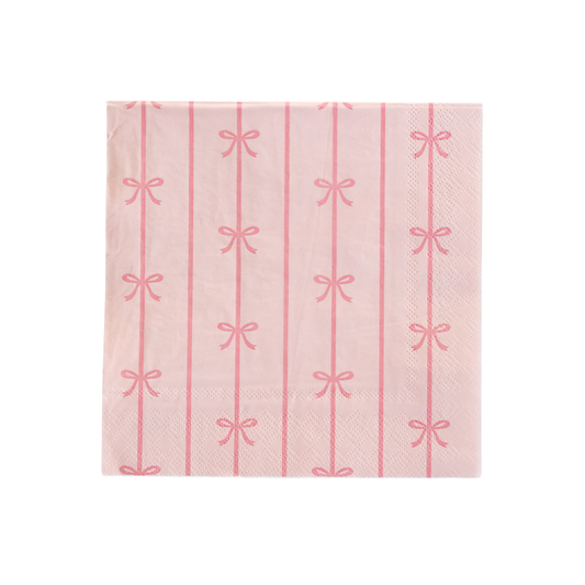 Petal Pink Signature Bow Large Napkins