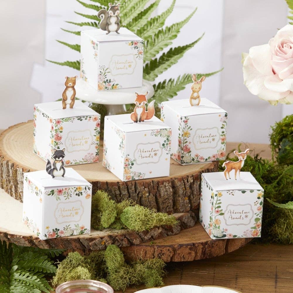Woodland Baby Favor Box - (Set of 24)