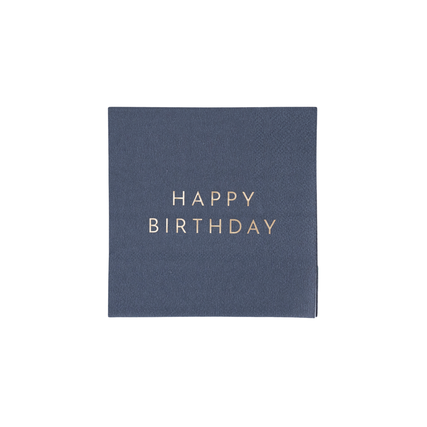 Midnight Blue Signature Happy Birthday Cocktail Napkins