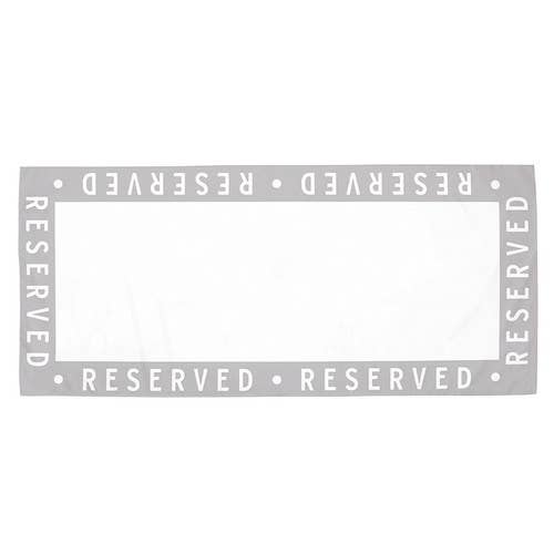 "Reserved" Quick Dry Towel