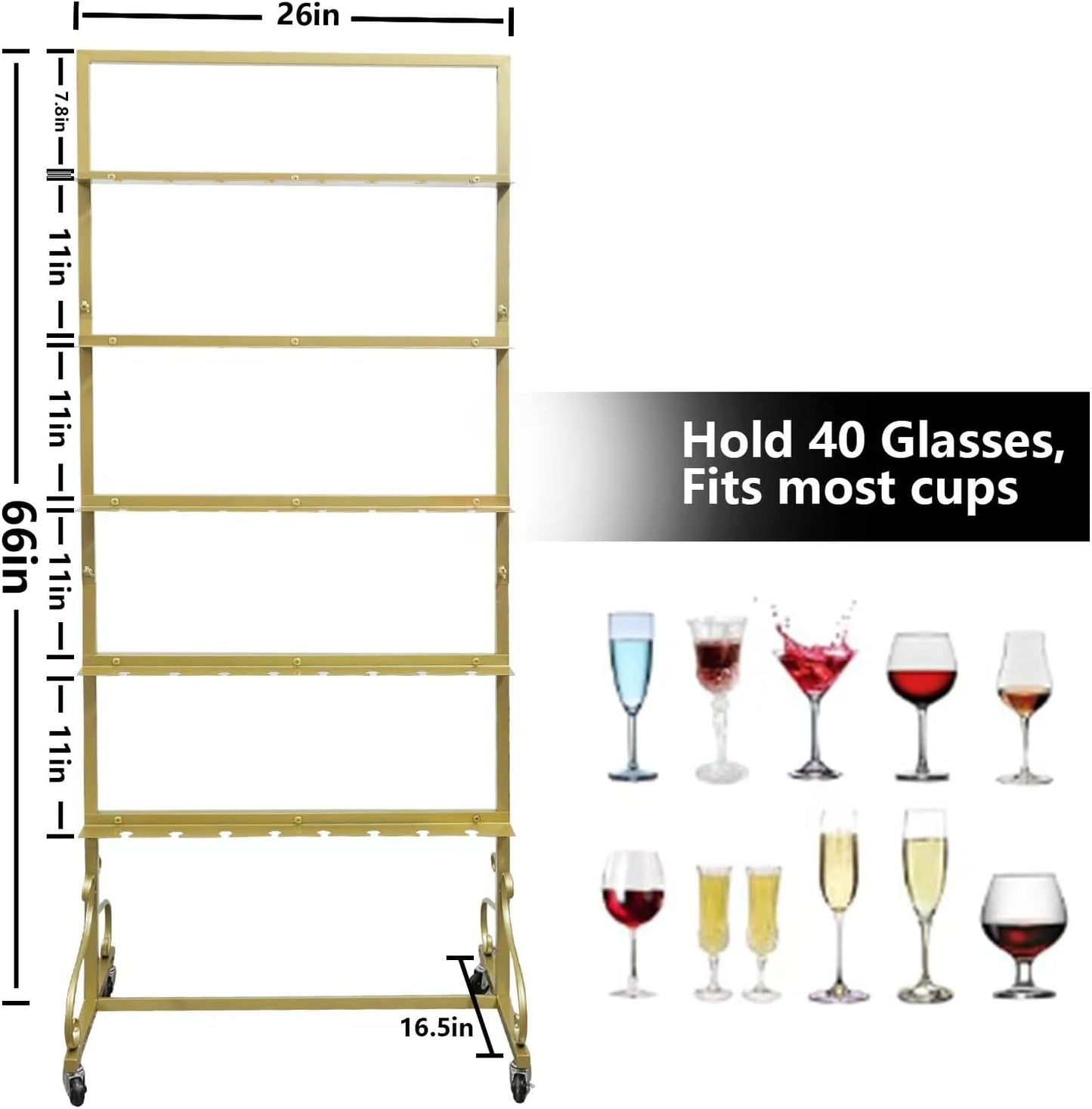 Gold Champagne Wall - Rental