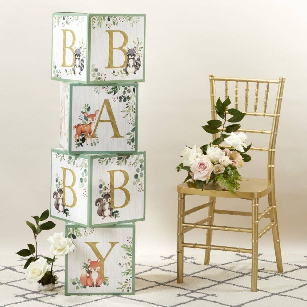 Woodland Baby Block Box (Set of 4)