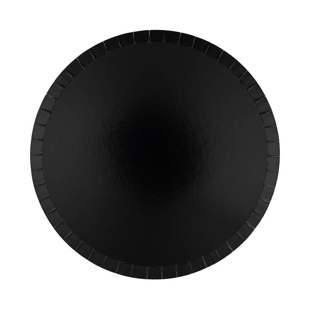 Black Large Paper Plates