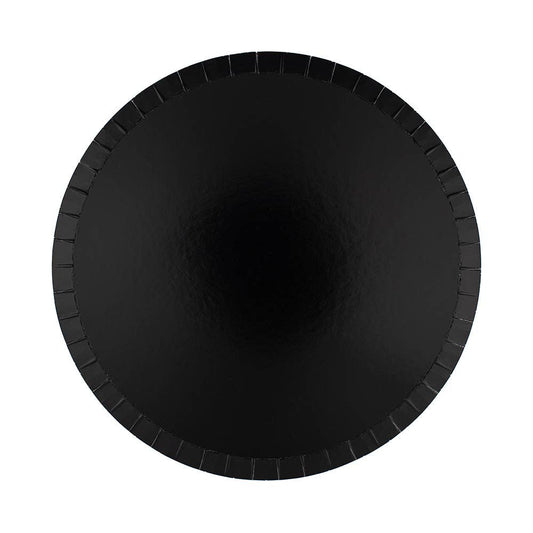 Black Large Paper Plates