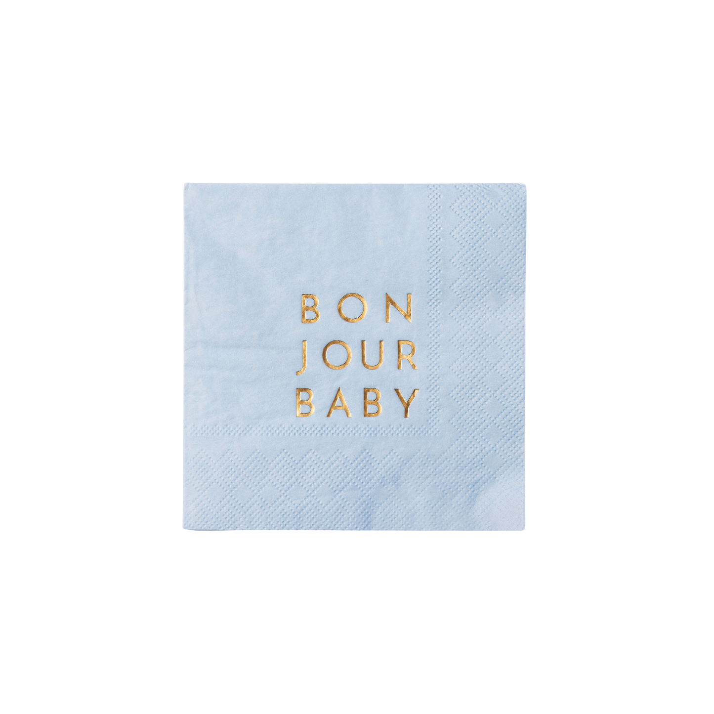 Bonjour Baby Sky Blue Cocktail Napkins