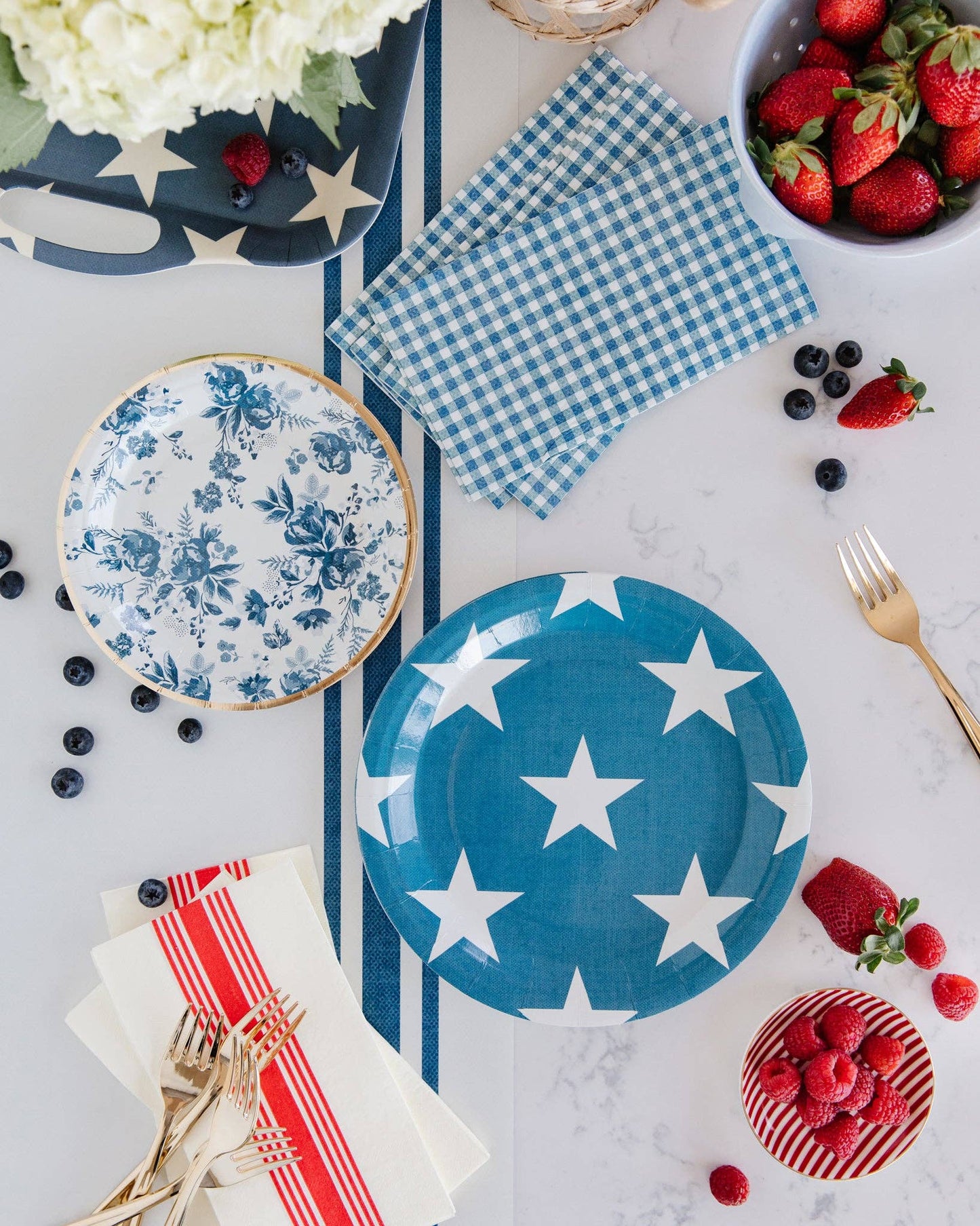 Hamptons Navy Star Paper Plates