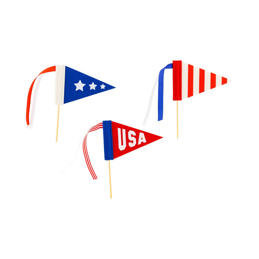 Americana Felt Mini Pennant Set