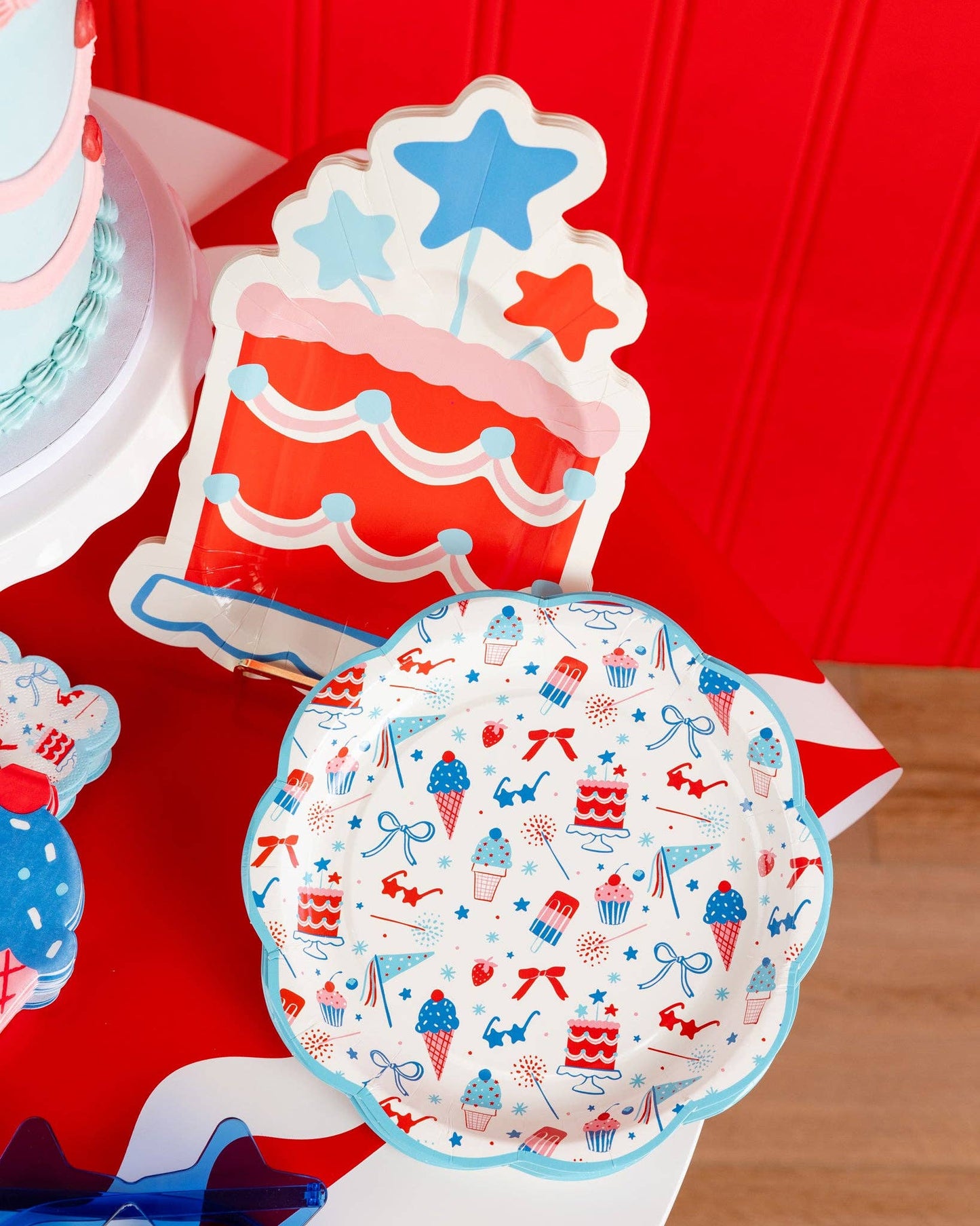 Summer Cake Shaped 11" Paper Plates