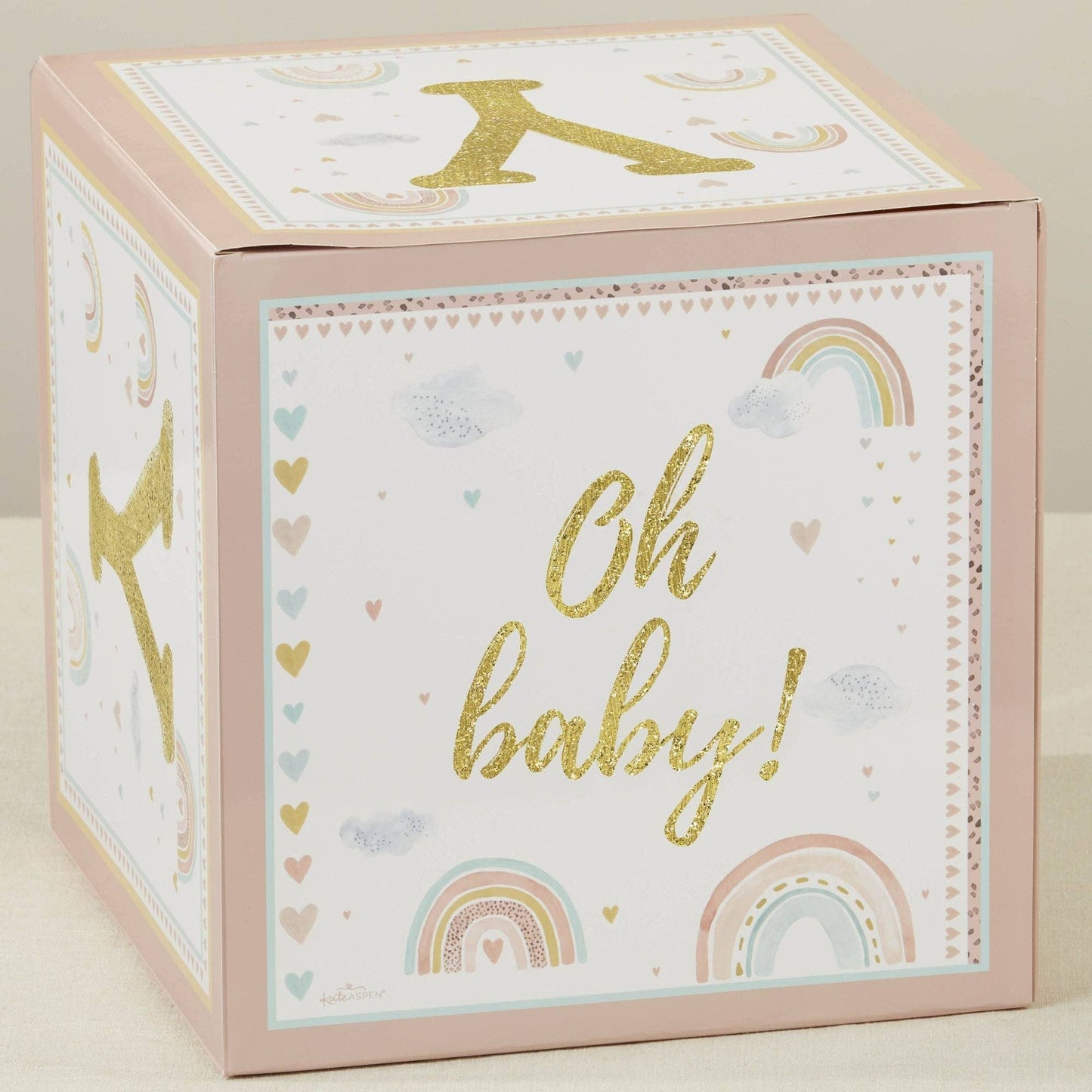 Boho Rainbow Baby Block Box Set