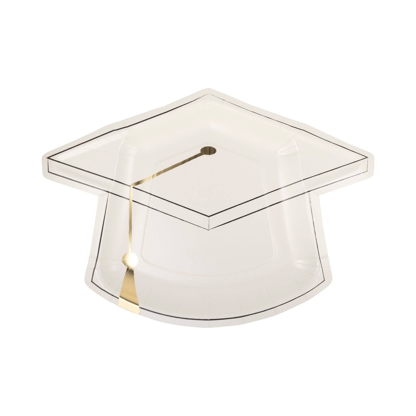 Graduation Cap Shaped Plates