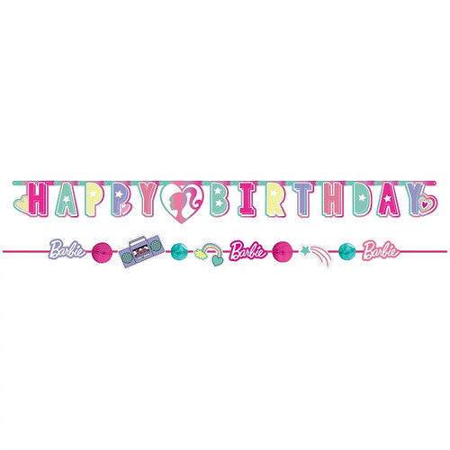 Barbie Happy Birthday Music Banner