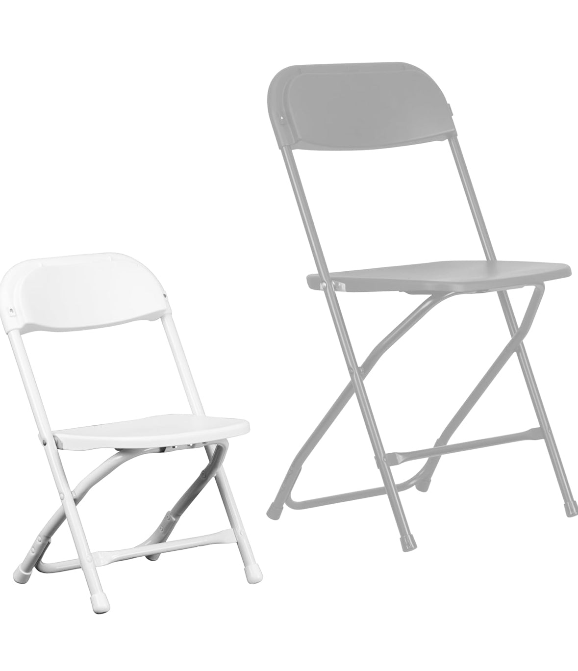 White Kids Folding Chair - Rental