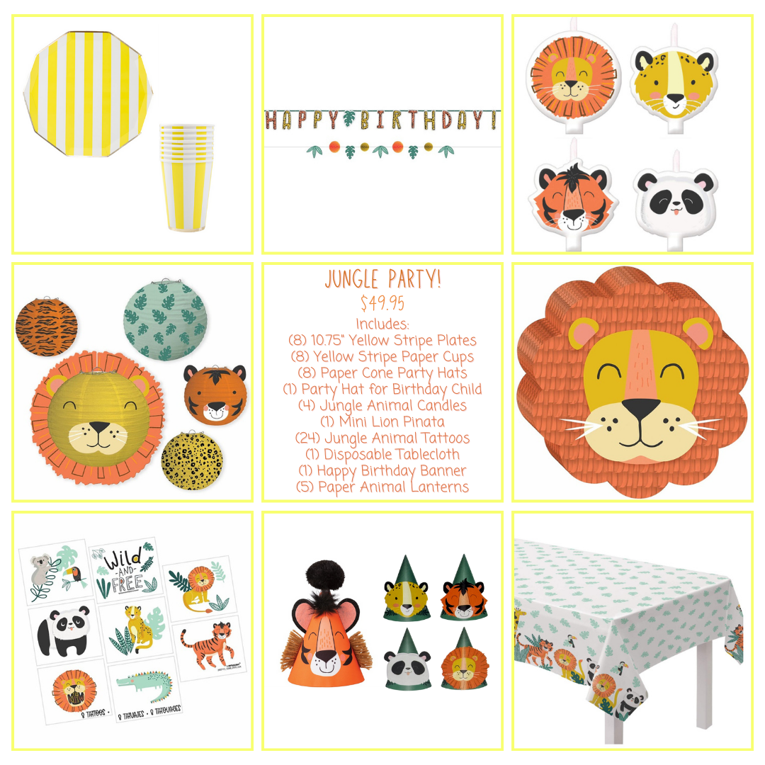 Jungle Animal Party Kit