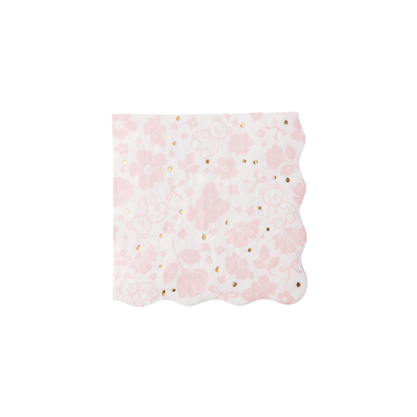 Emma Bear Pink Large Napkins
