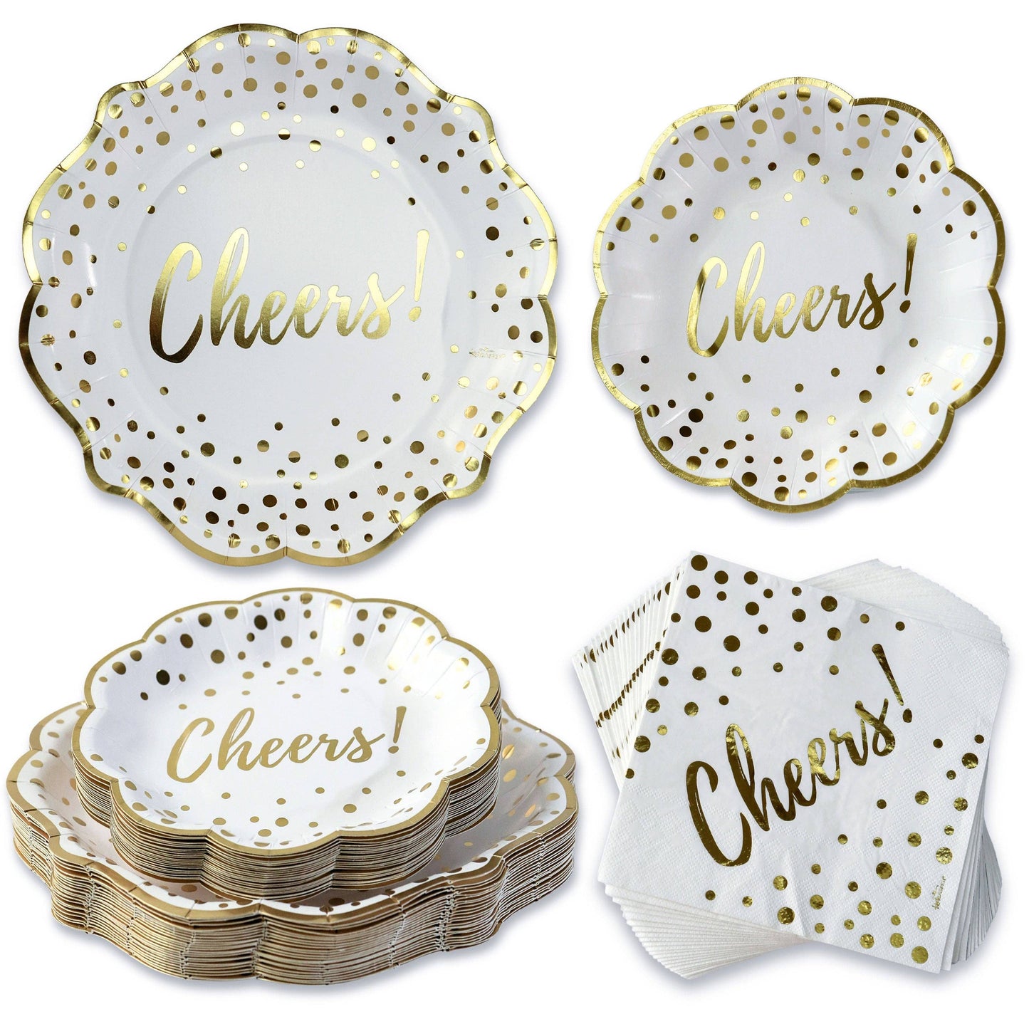 Cheers 72 Piece Party Tableware Set (24 Guests)
