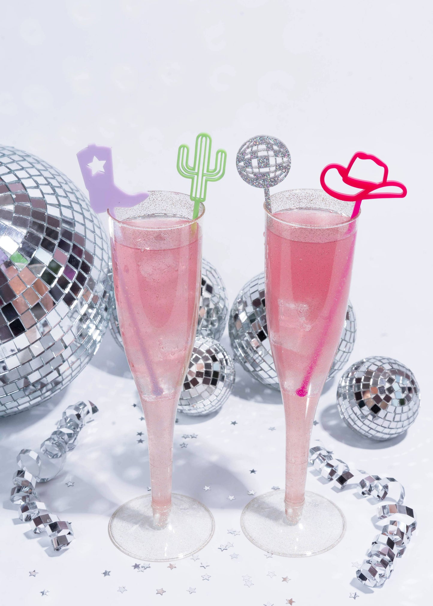 Disco Cowgirl Acrylic Cocktail Stir Stix