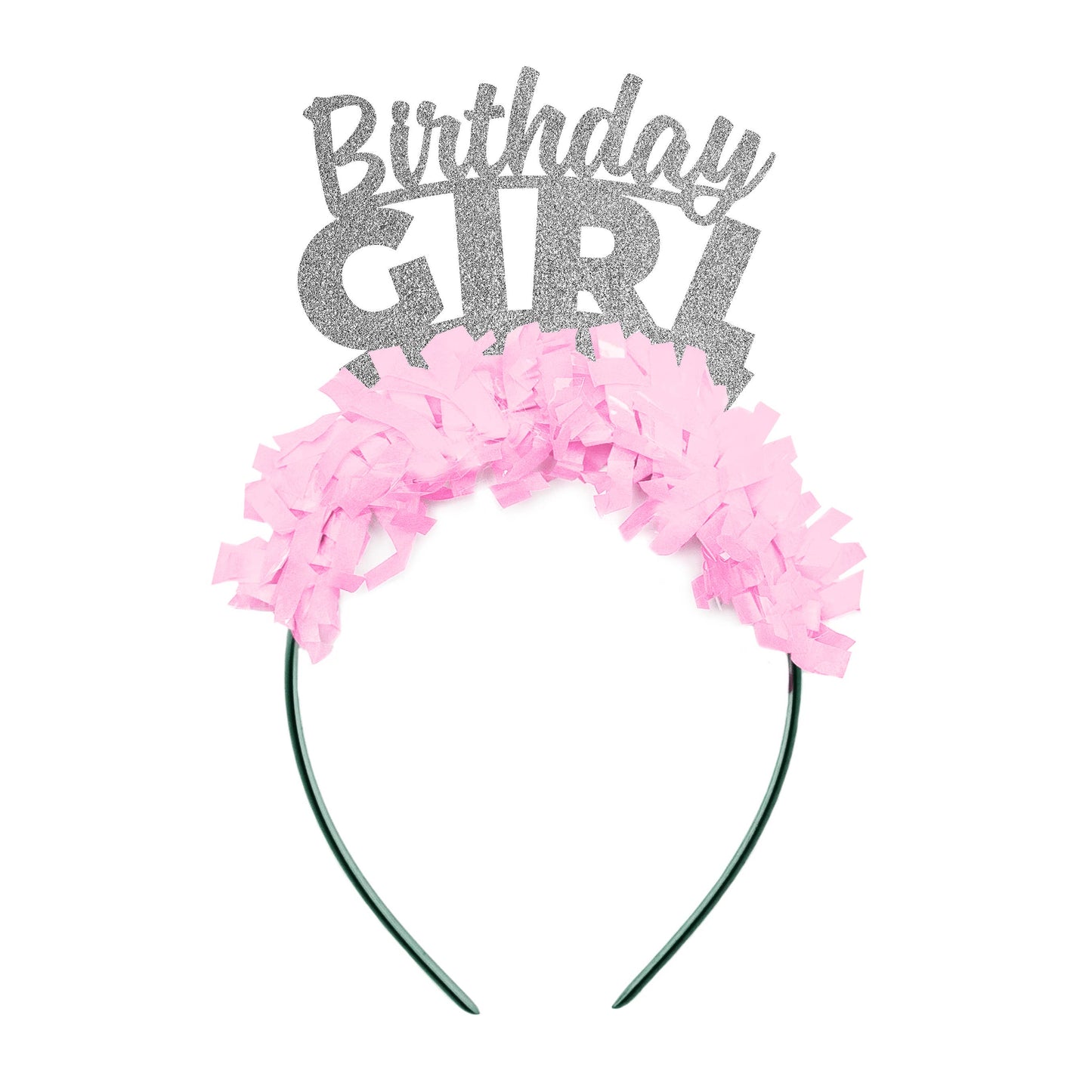 Birthday Girl Party Headband Crown for Kids or Adult: Gold/Hot pink