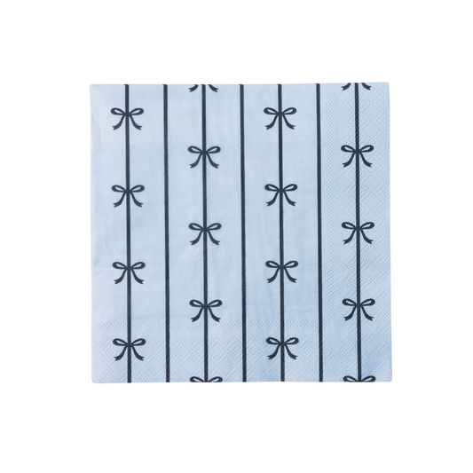 Sky Blue Bow Large Napkins