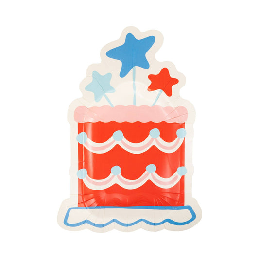 Summer Cake Shaped 11" Paper Plates