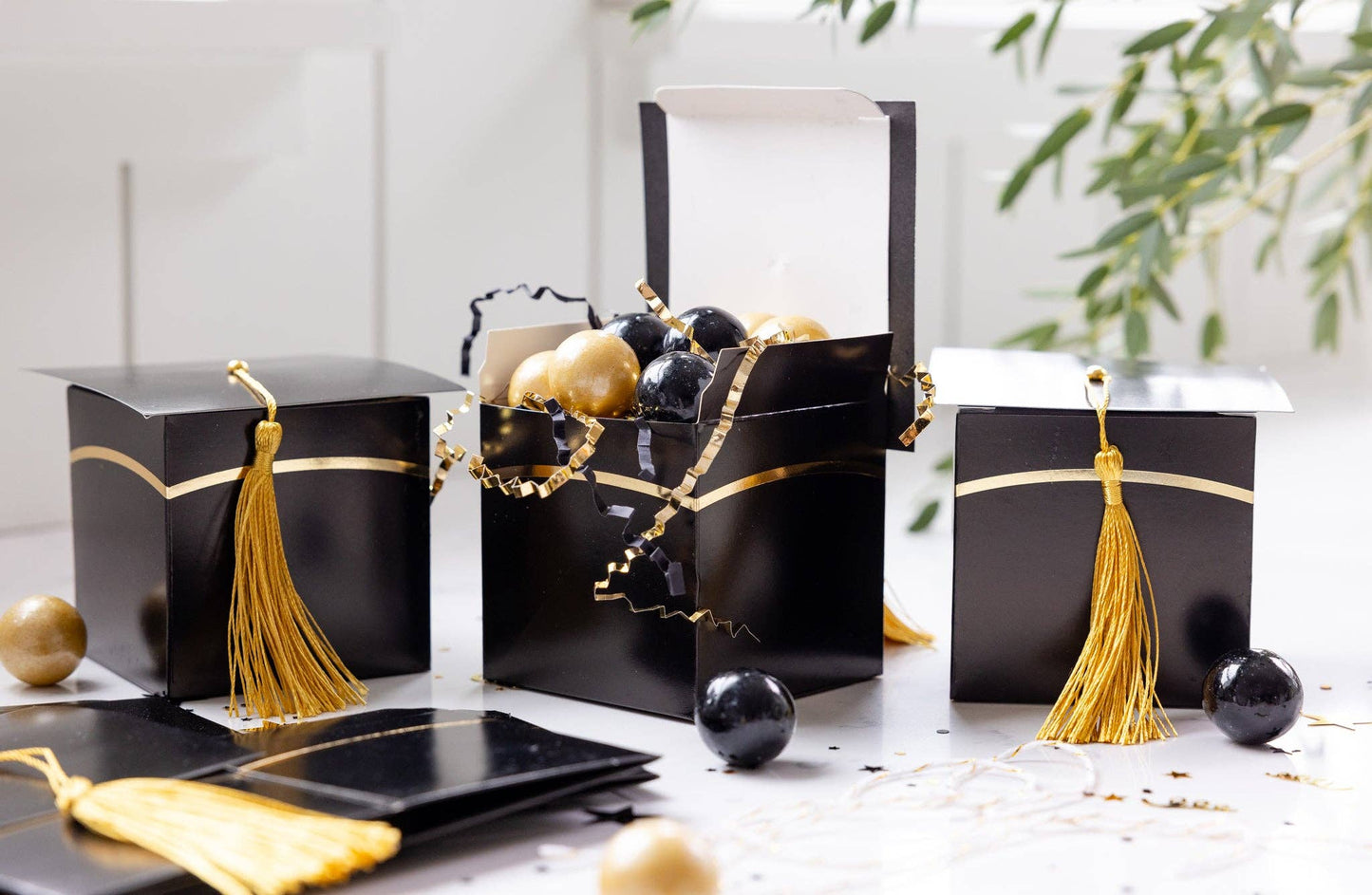 Grad Cap Treat Boxes