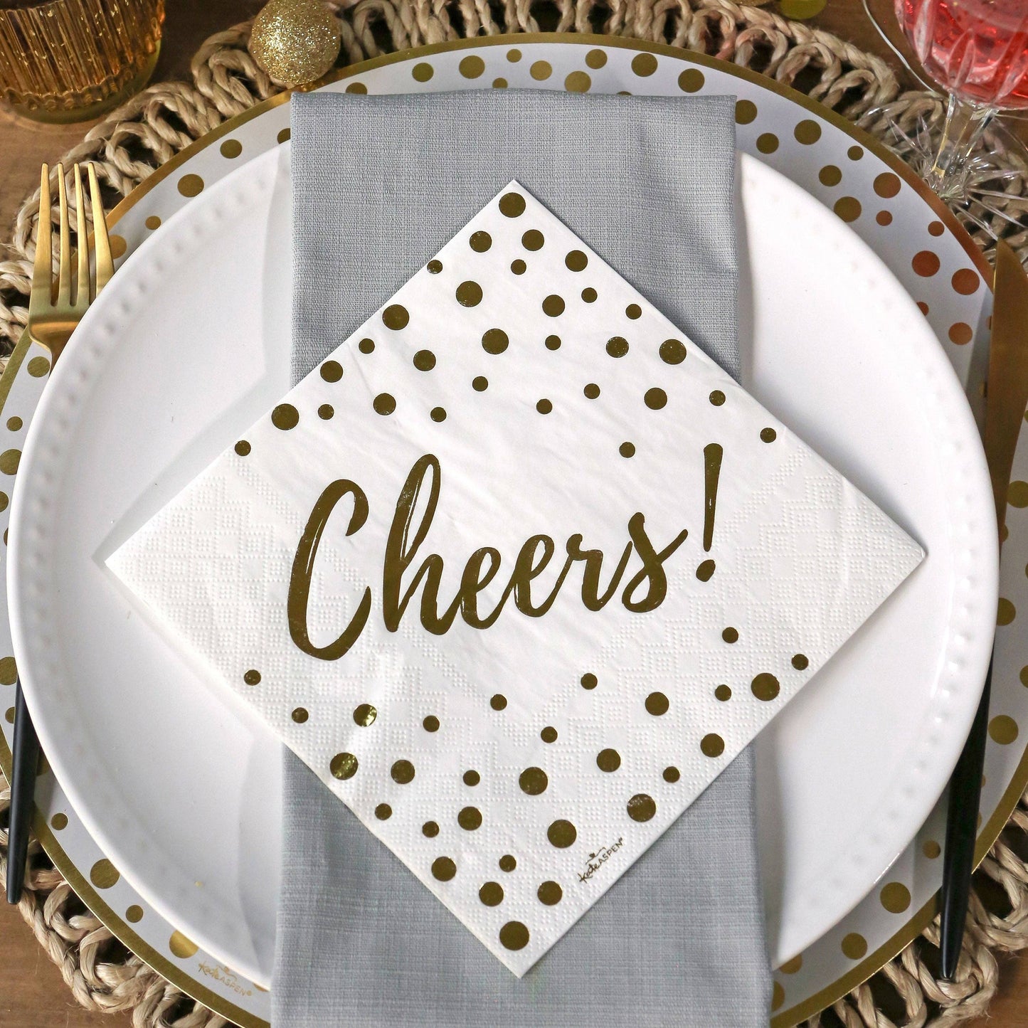Cheers 72 Piece Party Tableware Set (24 Guests)