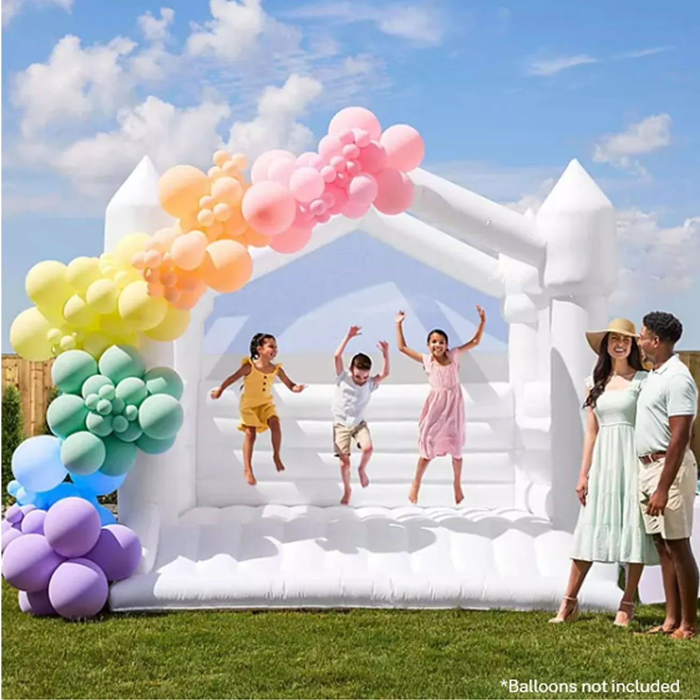 White Bounce House Rental