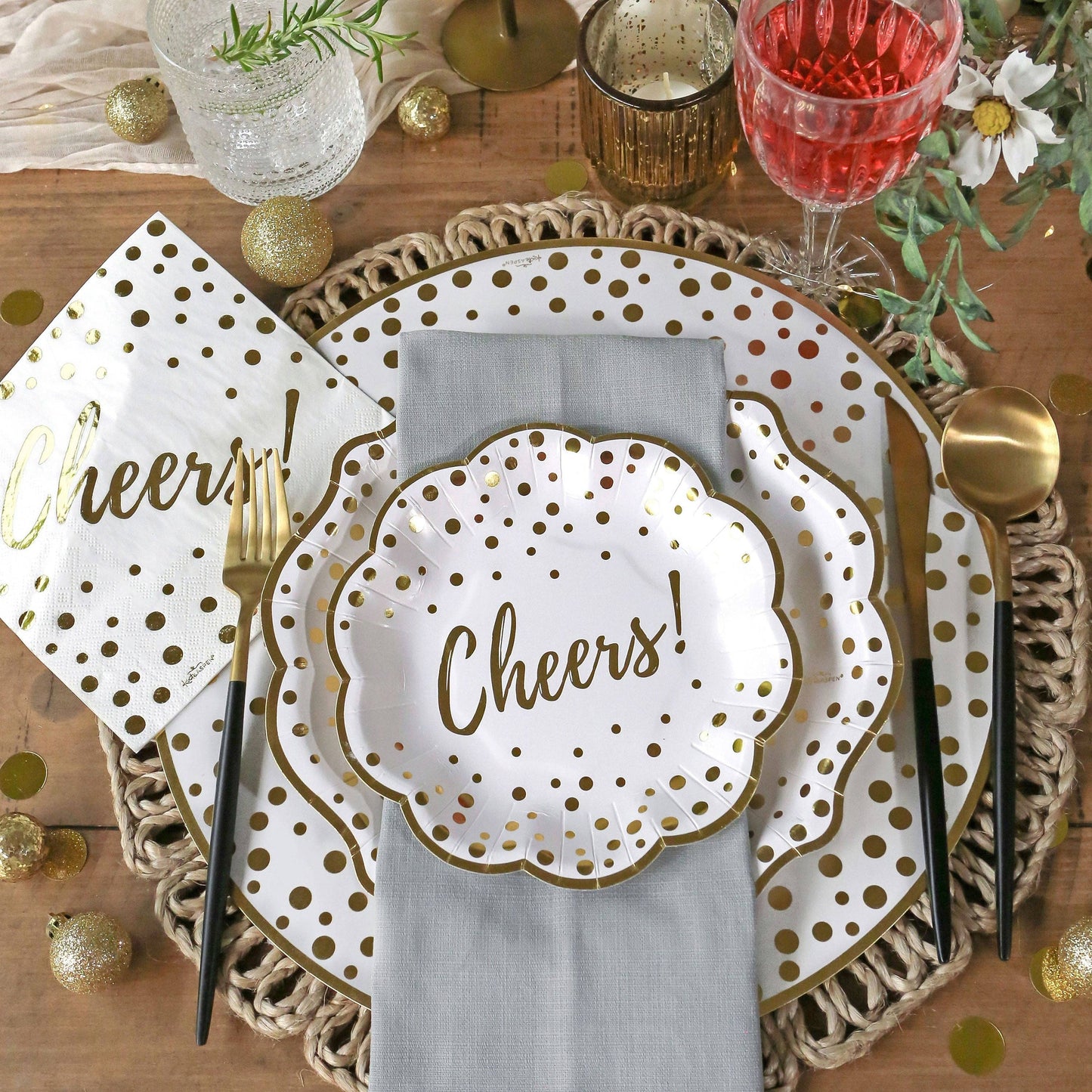 Cheers 72 Piece Party Tableware Set (24 Guests)