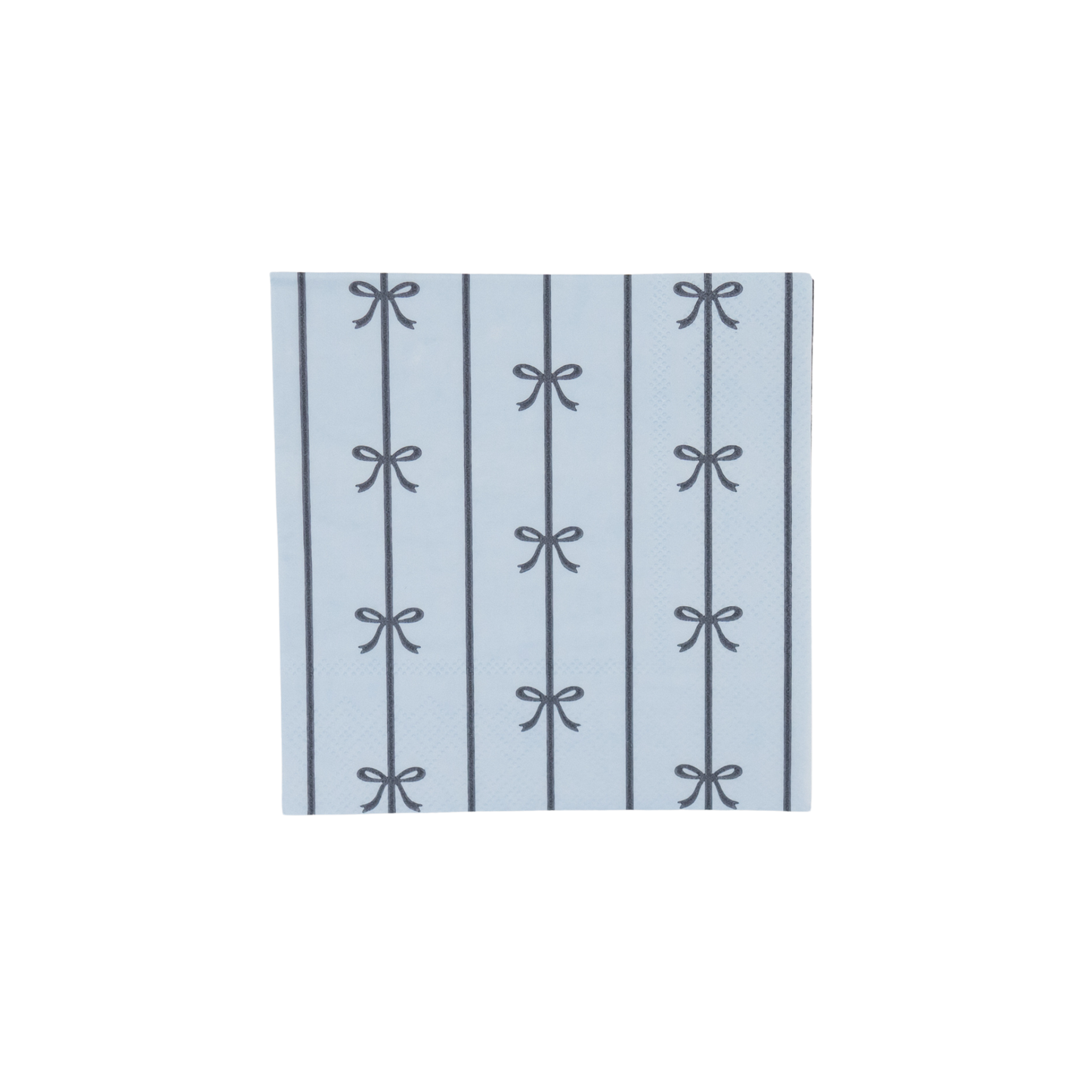 Sky Blue Signature Bow Small Napkins