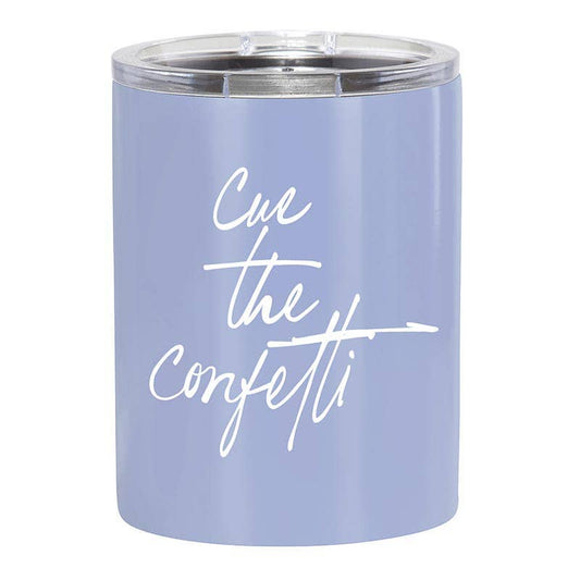 Cue the Confetti Stainless Steel Tumbler