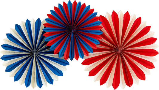 SSP1003 - Multi Color Tissue Party Fans