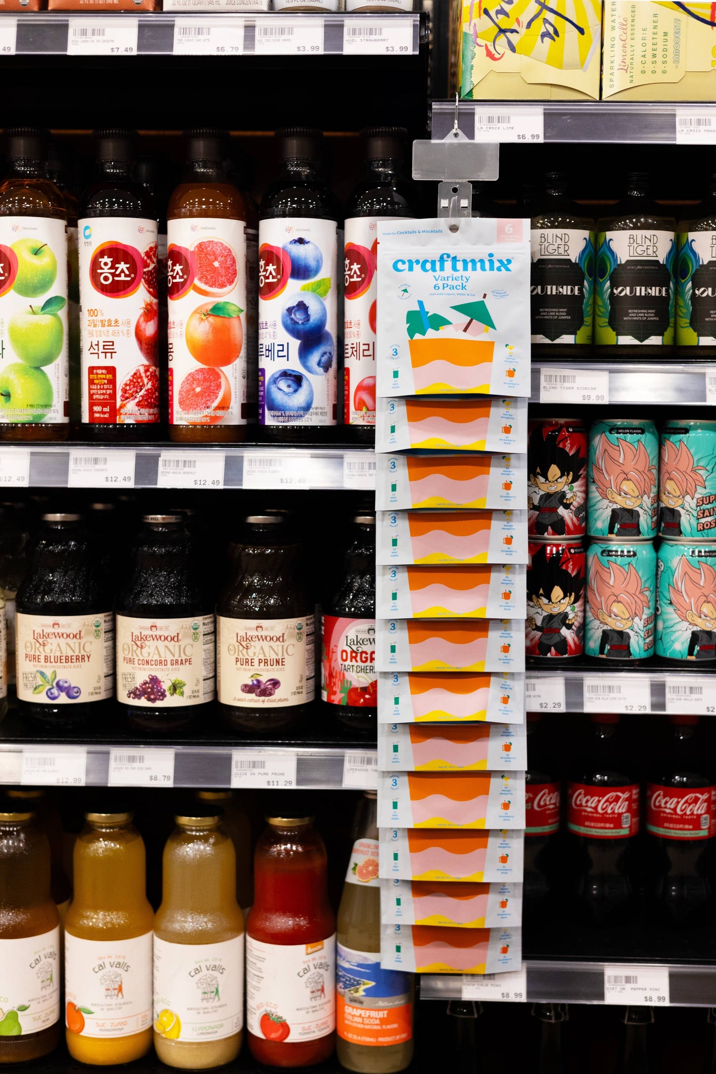 Mango Margarita, Strawberry Mule & Mint Mojito Cocktail Mixers - 6 Pack