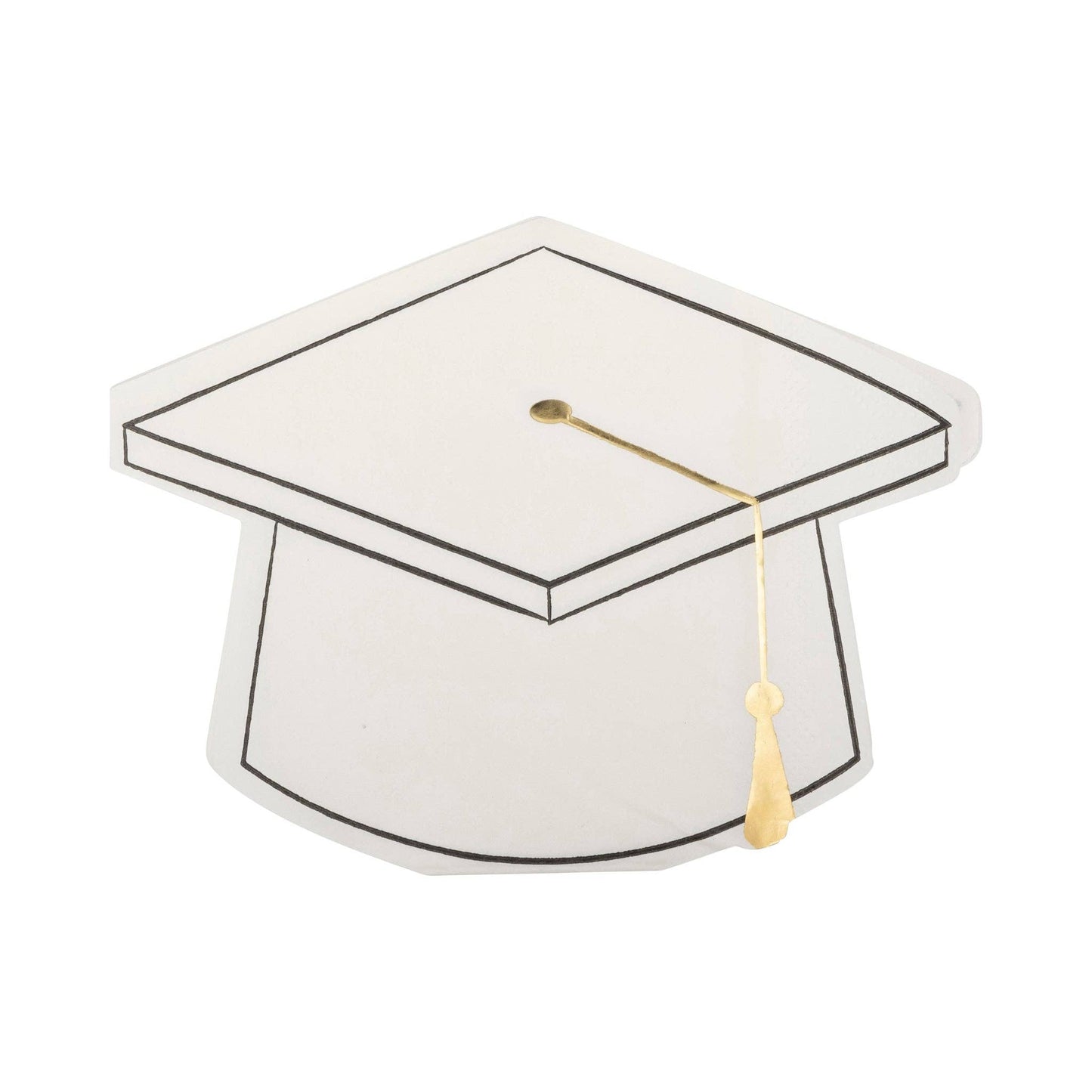 Graduation Cap Shaped Napkins