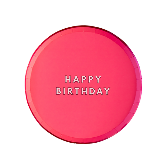 Haute Pink Signature Happy Birthday Small Plates
