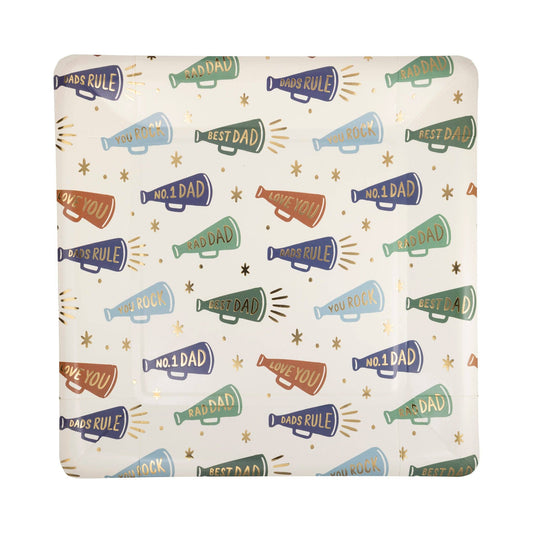 Dad's Day Megaphone Plate